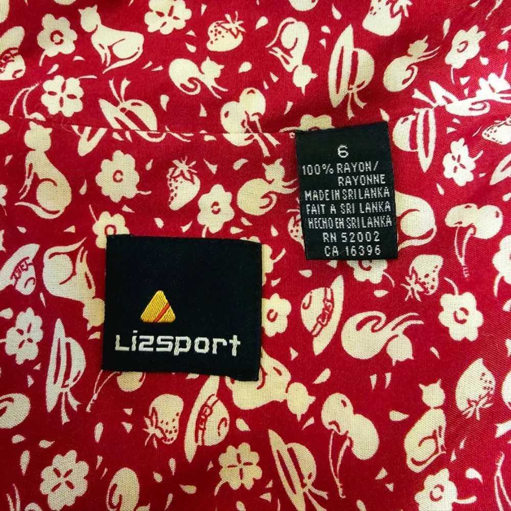 Vintage Red Fruit Print Romper with Matching Belt - Picture 5 of 5